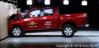 Toyota Hilux pickup az EuroNCAP teszten: Biztonságból is jeles