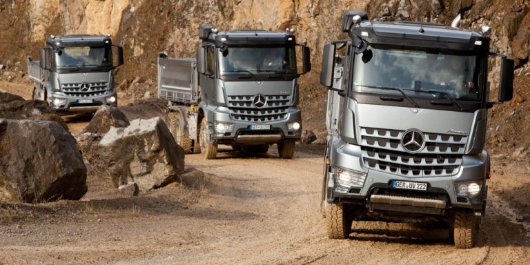 Mercedes-Benz építőipari tehergépkocsik : Erős csapat