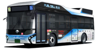 Toyota üzemanyagcellás busz: Hidrogén hajtja