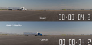 Toyota üzemanyagcellás tehergépjármű: Gyorsulási verseny