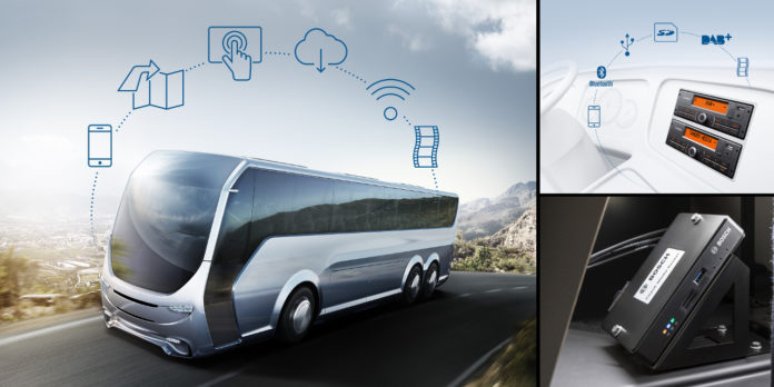 Innovatív Bosch rendszerek autóbuszokba: Szórakoztató utastér