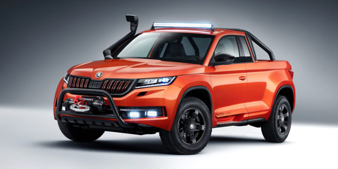 Škoda Mountiaq koncepció: Platós iskolapélda