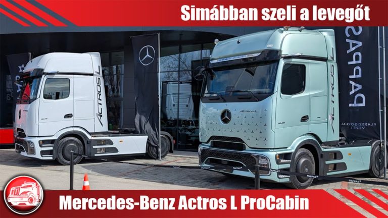 a Mercedes-Benz Actros L ProCabin hazai premierje: Szélvágó
