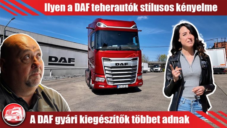 DAF gyári kiegészítők: Még kényelmesebb, még biztonságosabb