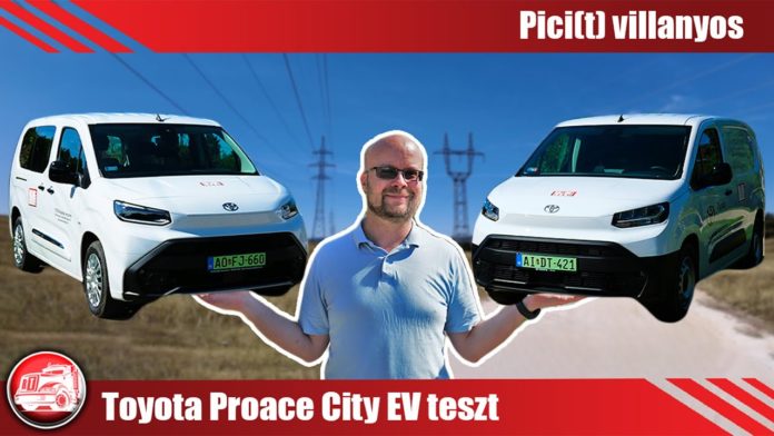 Toyota Proace City EV Van és Verso teszt: Két pólus