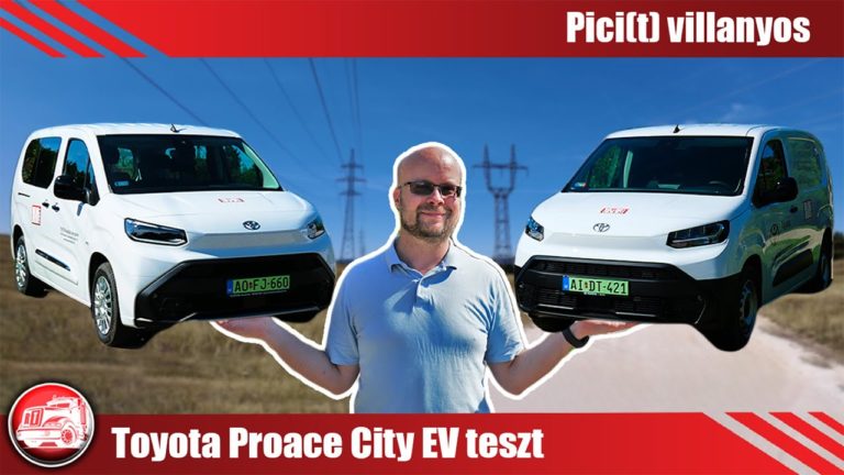 Toyota Proace City EV Van és Verso teszt: Két pólus