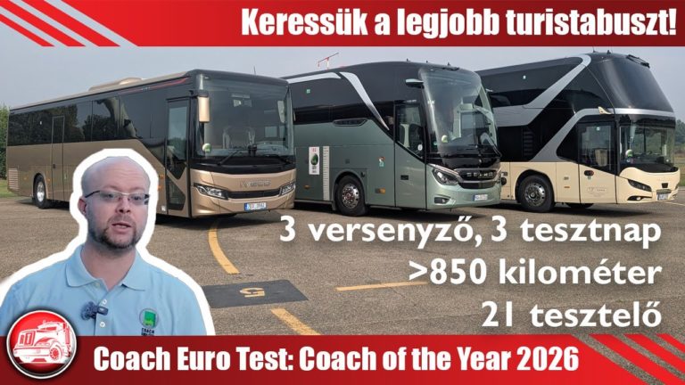 Coach Euro Test 2025: Melyik a legjobb turistabusz?