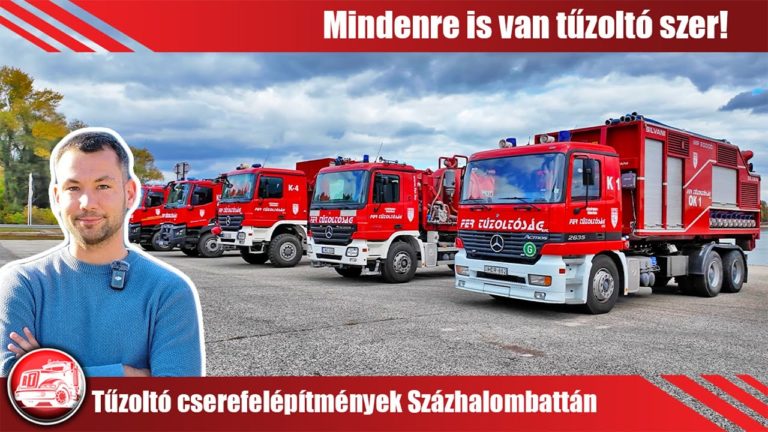 Tűzoltó cserefelépítmények Százhalombattán: Lánglovagok flottája