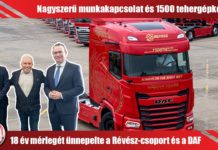 A DAF első embere adta át a Révész-csoport különleges vontatóját