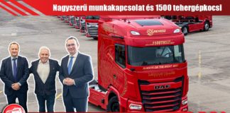 A DAF első embere adta át a Révész-csoport különleges vontatóját