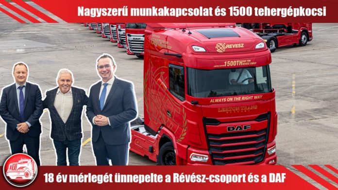 A DAF első embere adta át a Révész-csoport különleges vontatóját
